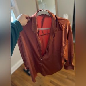 Sexy SATIN oversized shirt